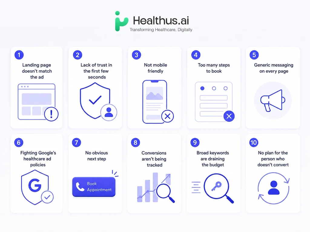 Why Healthcare Google Ads Get Clicks but No Appointments